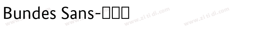 Bundes Sans字体转换 Bundes Sans字体转换